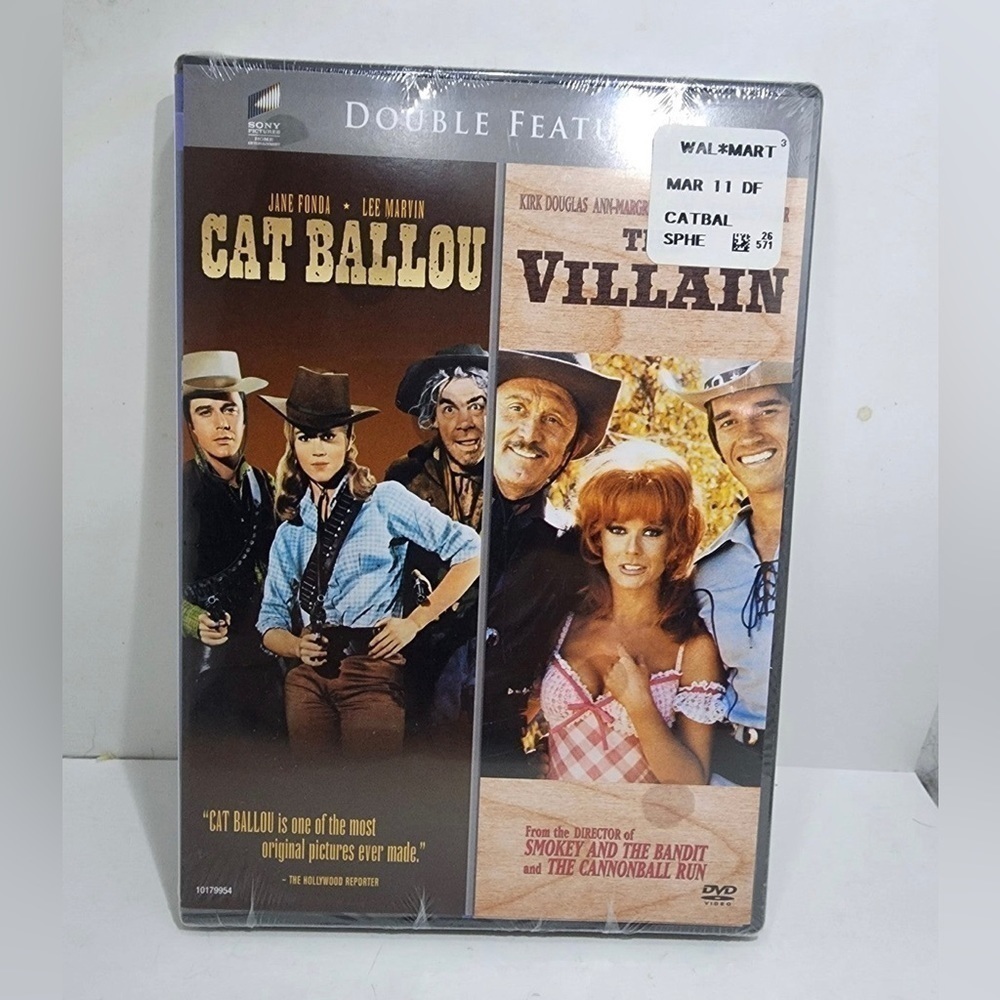 Cat Ballou / The Villain [DVD] rare factory sealed
